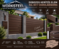 Dobozos kerítés elem Ral 8017 csoki